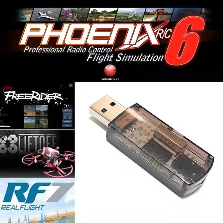22-in-1 FPV Drone Simulator Dongle Wired/Wireless for Phoenix RealFlight DRL Liftoff