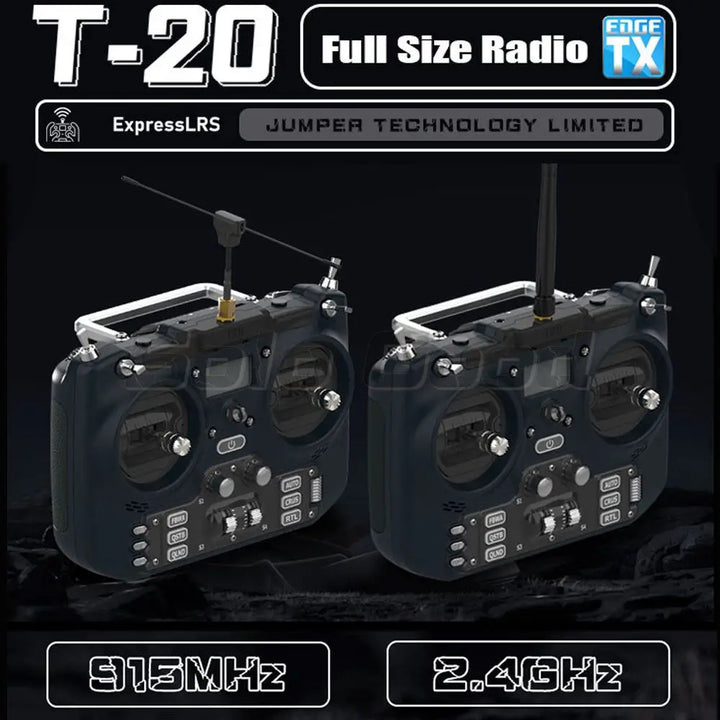 T20S Composite Material Remote Control Transmitter for RC Airplanes - Universal Joint Upgrade, Assembled Class, 185x188x68mm