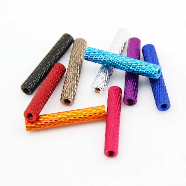 M2 Aluminum Standoff Spacers 10pcs — Knurled Round Column for FPV Drone & RC Multicopter Builds