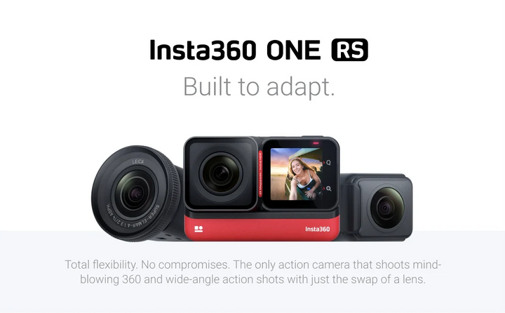 Insta360 ONE RS 1-Inch 360 Edition 6K 360 LEICA Lens Video FlowState Stabilization Action Camera