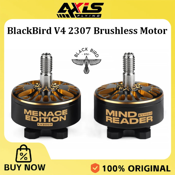 Axisflying BlackBird V4 2307.3 Brushless Motor 1960KV 2060KV for 5inch FPV Freestyle Racing Drones