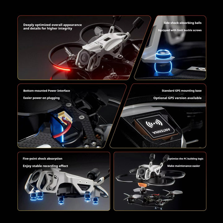 GEPRC DarkStar25 2.5" FPV Drone — F722 35A AIO, 1404 4600KV, DJI O4 Pro/Wide/No VTX, GPS
