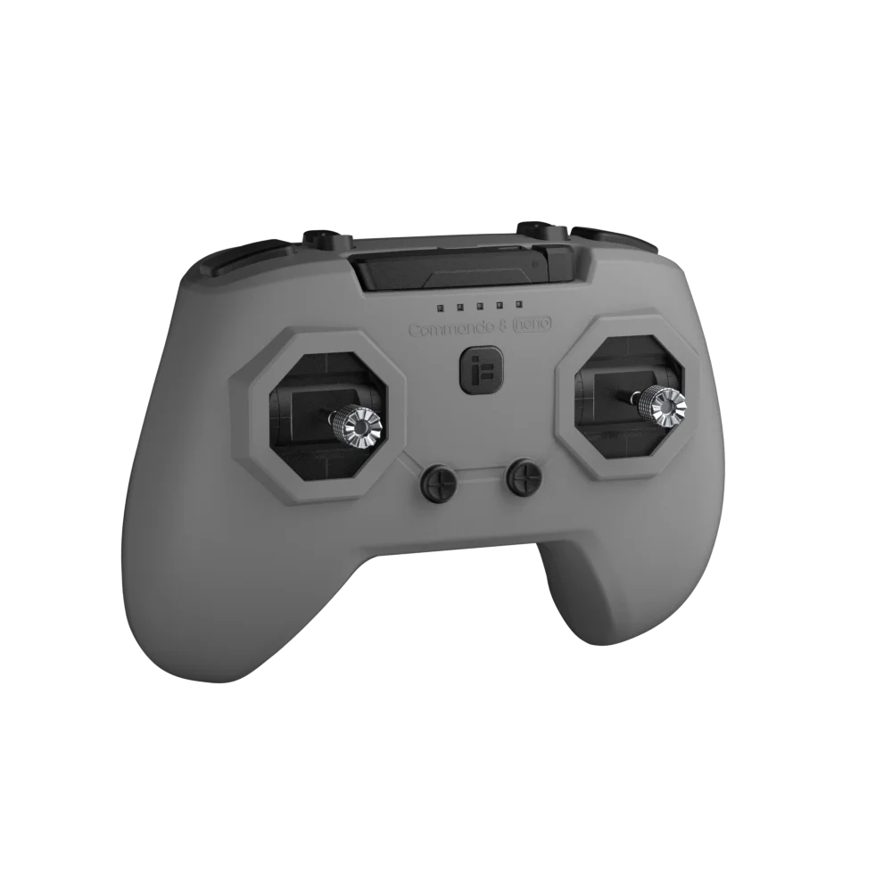 iFlight Commando 8 Nano RC Transmitter — ELRS 2.4GHz 100mW, Hall Gimbals, TCXO, 165g, Simulator Ready