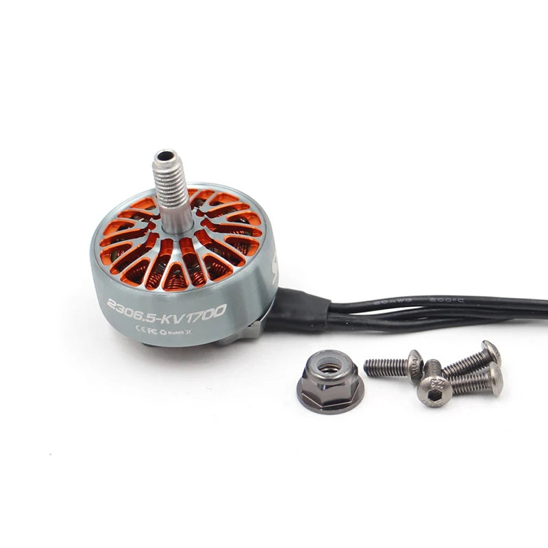 SPARKHOBBY XSPEED 2306.5 Pro 1700KV 2450KV Brushless Motor 3~6S Lipo 5mm Shaft Suitable for 5~6inch Propeller Racing Drones DIY