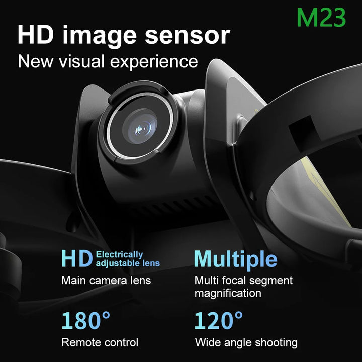 New M23 drone 4K dual lens with screen control 360 degree stunt surface flip/mobile screen real-time transmission