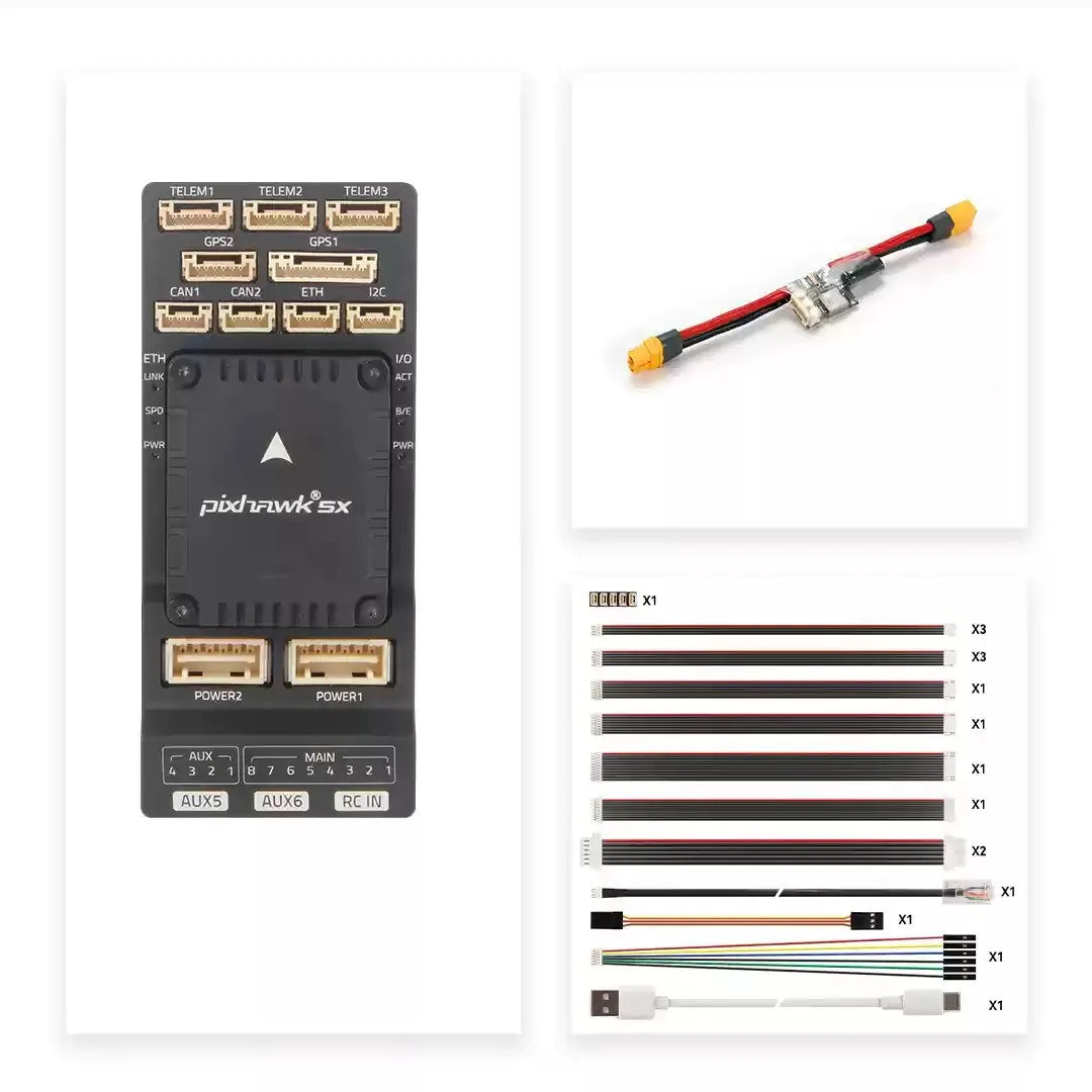 Holybro Pixhawk 5X Flight Controller — STM32F765, FMU v5X, PX4 & ArduPilot, Standard & Mini Baseboard, M9N/M10 GPS Bundles