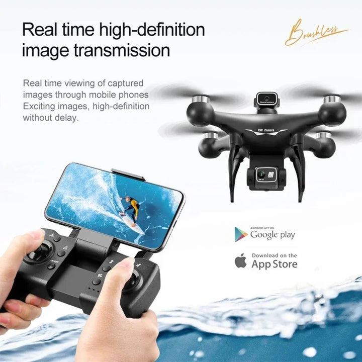 2024 Professional S116 MAX Drone 8K WIFI FPV Camera 360° Obstacle Avoidance Brushless Motor RC Quadcopter Mini Dron Toy