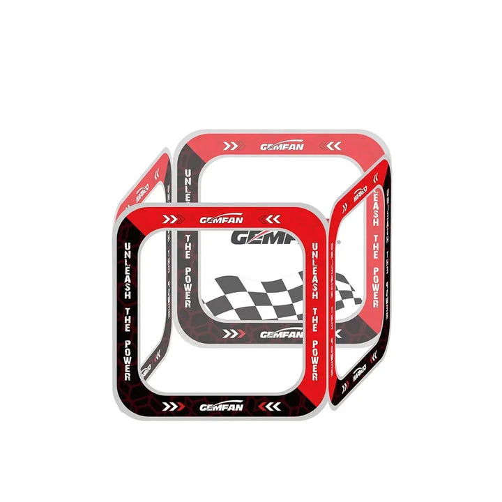 Gemfan FPV Race Gates — AC-2M Cube Gate 150×150×120cm & Indoor/Outdoor Door Gates, 52–80cm, Reflective