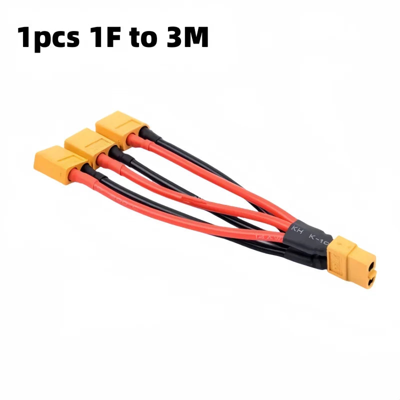 XT60 Battery Connector Y Splitter - 14AWG Parallel Cable 60A