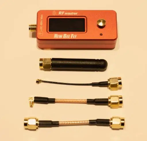 ImmersionRC RF Power Meter V2 — -20 to +30dBm, 35MHz–6GHz, 30dB Attenuator, OLED, 8hr Battery, for FPV VTX & RC Link Testing