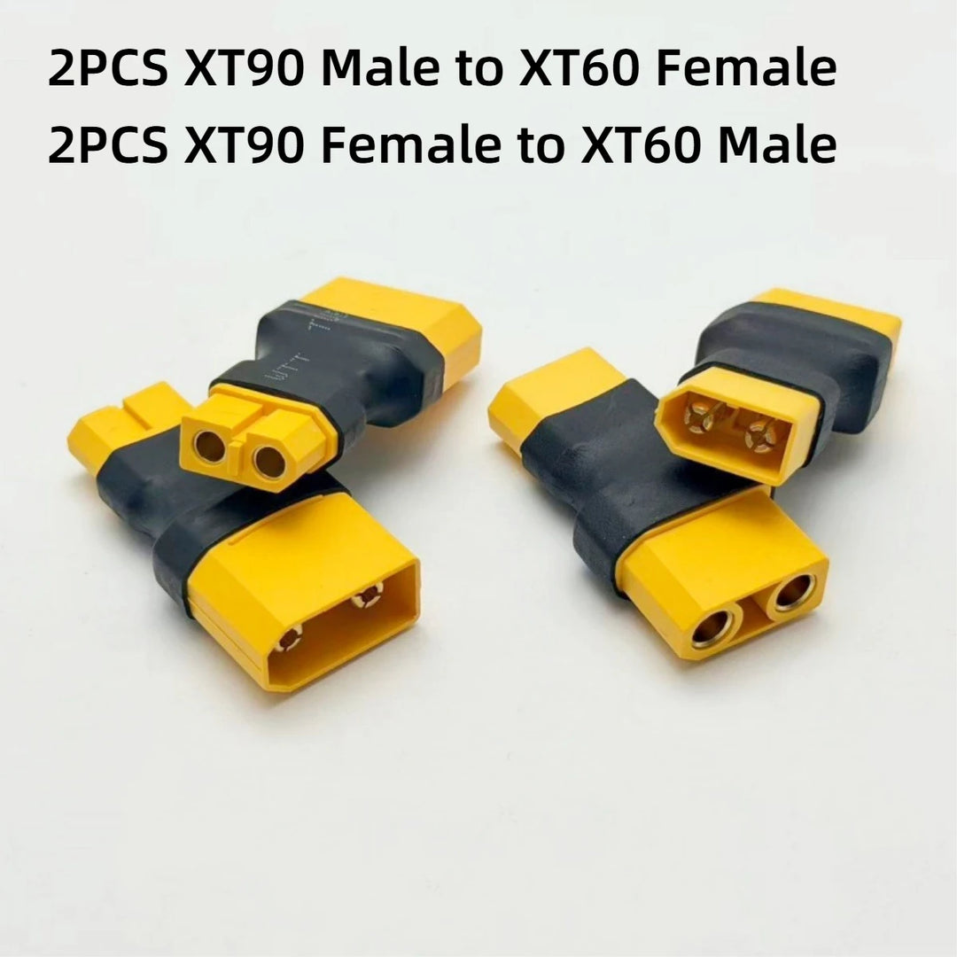 XT60–XT90 Connector Adapters 4-Pack | Male & Female Options