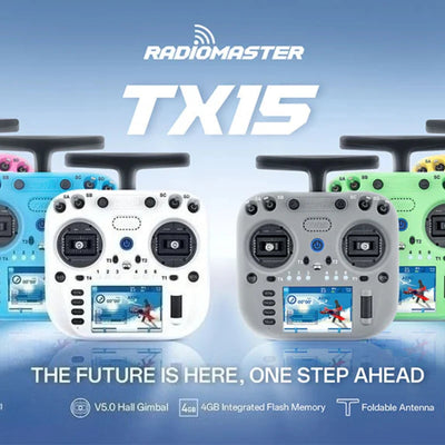 RadioMaster TX15 Radio Controller - ELRS/M2 2.4G 16CH Hall Gimbal OpenTX EdgeTX FPV Racing Drone