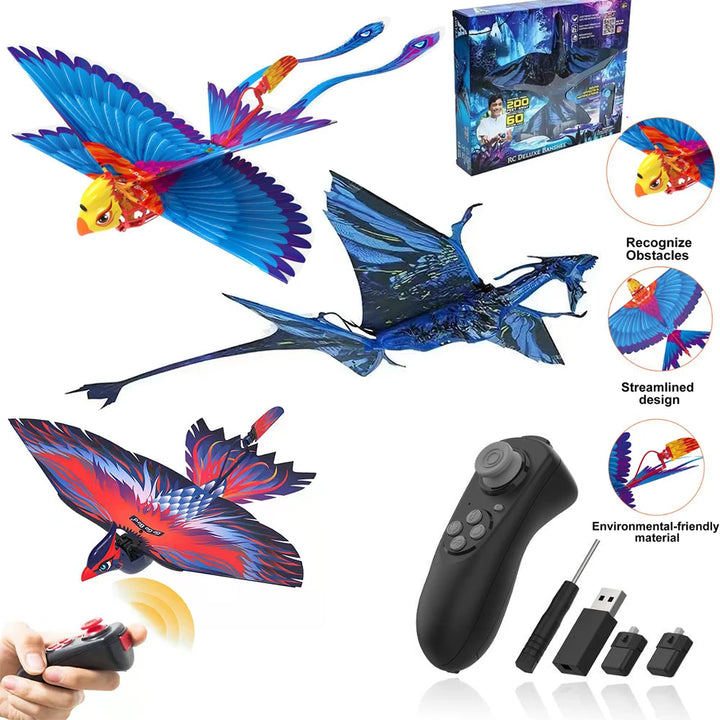 Go Go Bird Remote Control Flying Toy Mini RC Helicopter Drone-Tech Toys for Kids Adults Smart Bionic Flapping Wings