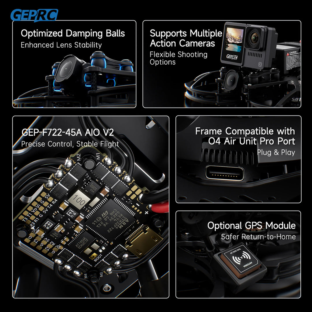 GEPRC CineLog35 V3 - DJI O4 Pro 3.5" FPV Drone (4K 120fps)