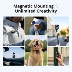DJI Osmo Nano Digital Action Camera Standard Combo w/ 128GB 4K HDR Stabilized Video 10m Waterproof Dual Touch Screen Camera for Vlogging & Sports Camera