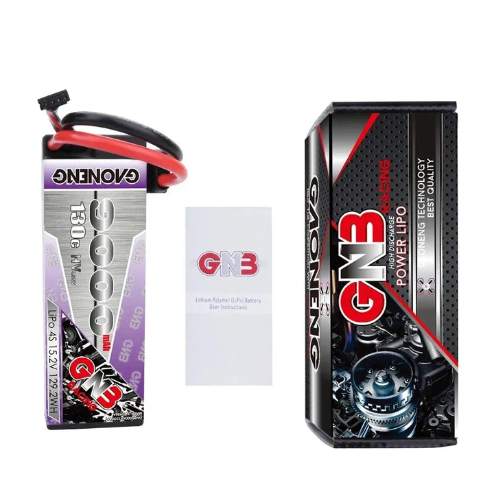 Gaoneng GNB 9000mAh 4S HV LiPo Battery — 15.2V, 130C/260C, Hardcase, XT60/XT90S/EC5/T-Plug/Traxxas/XT150