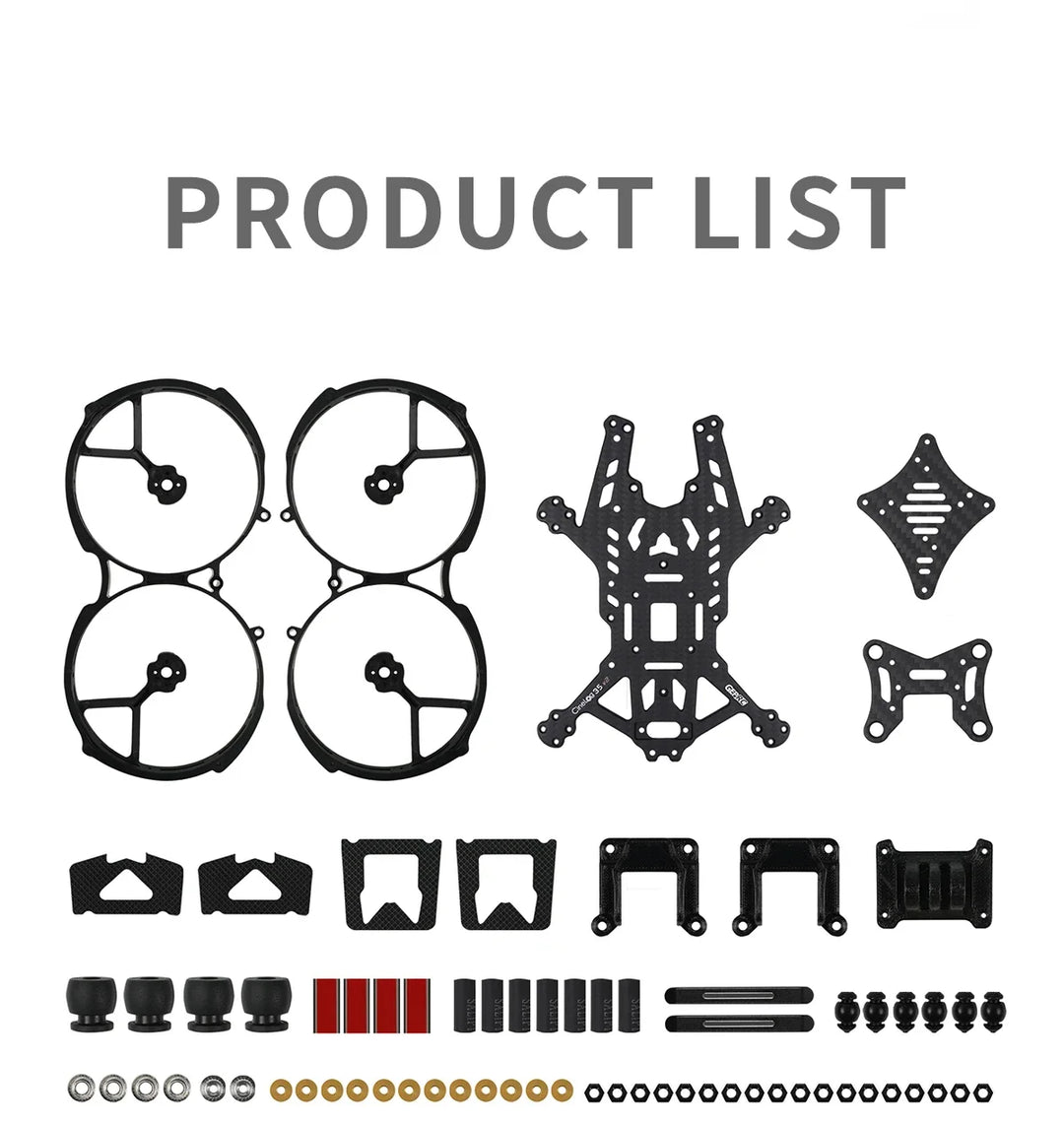 GEPRC GEP-CL35 V2 Frame Kits Suitable for CineLog35 V2 Drone Carbon Fiber Frame DIY RC FPV Quadcopter Drone Accessories Parts