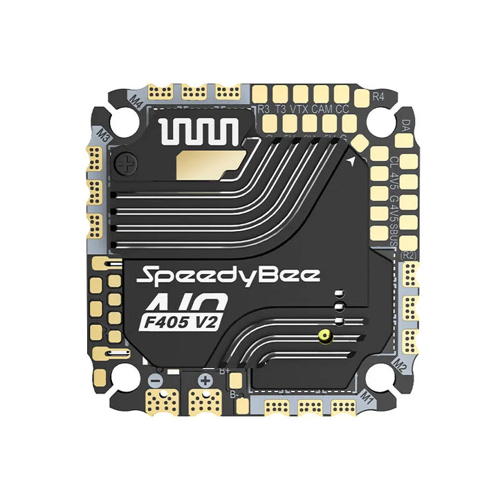 SpeedyBee F405 AIO V2 Flight Controller - 35A/40A 8Bit 25.5x25.5mm 3-6S FPV Racing Drone