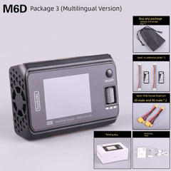 Toolkitrc M6d Summer Special Edition Balance Charger 6S Lithium Battery Dual-Channel 500W Model Aircraft UAV FPV