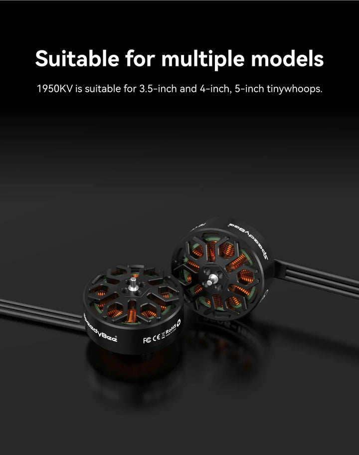 SpeedyBee 2306.5/2006 Motor 1800/1950KV 6S Bee35 3.5 inch/Master 5 V2 FPV Racing Long Range Freestyle Drone Quadcopter