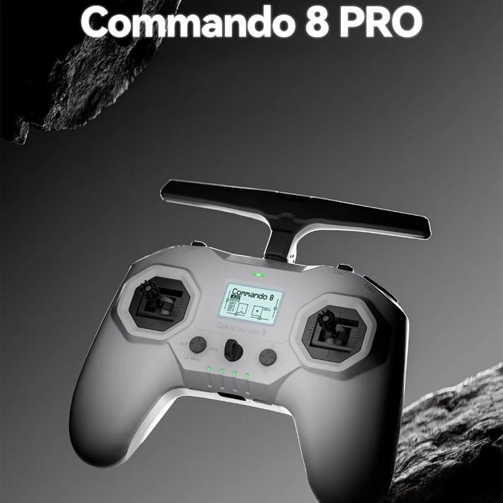 iFlight Commando 8 Pro Radio Transmitter — Dual-Band 2.4GHz + 900MHz, 1W ELRS, Hall Gimbals, 6400mAh, EdgeTX