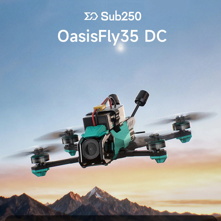 Sub250 OasisFly35 3.5" DC Cinewhoop GPS O4 Pro 4S 1804 RedFox 45A AIO