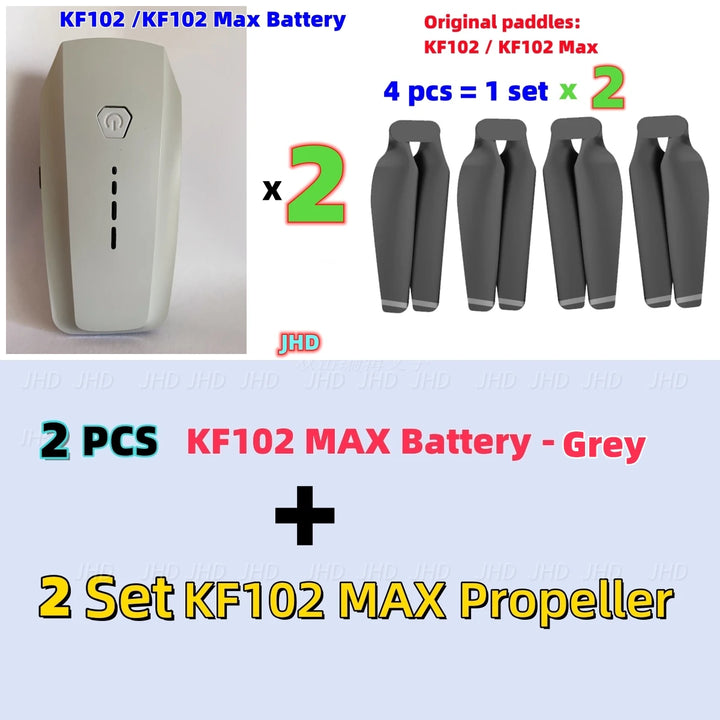 JHD Original KF102 Battery 7.4V 2200mAh For KF102 MAX Drone Battery KF102 Propellers KF102MAX Battery Blade Wholesale