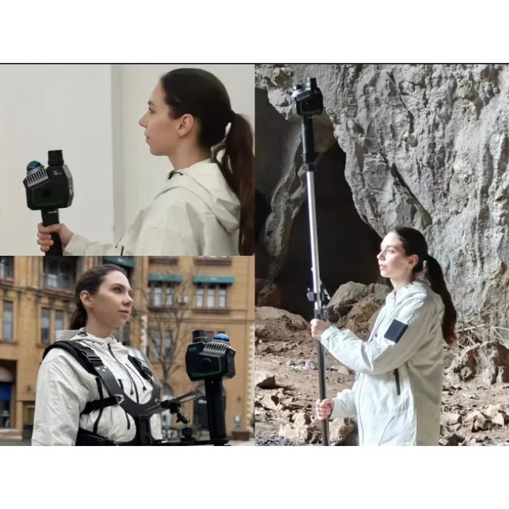 GreenValley LiGrip O2 Lite Handheld SLAM LiDAR Scanner — MLF-SLAM, RTK GNSS, Dual 12MP Panoramic, <5cm Accuracy