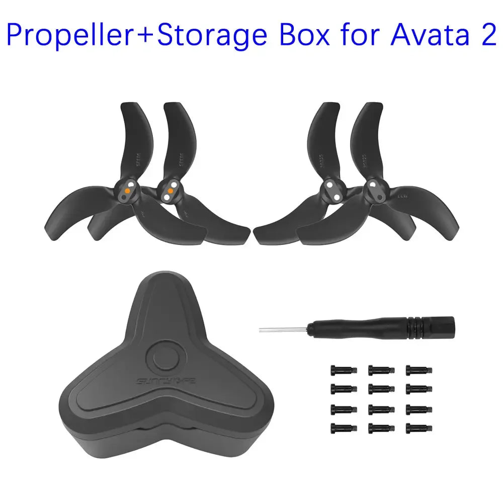 For DJI Avata 2 Propeller Guard Accessories Combo Gimbal Protector Motor Cover Lens Protection Cap Battery Protection Bracket