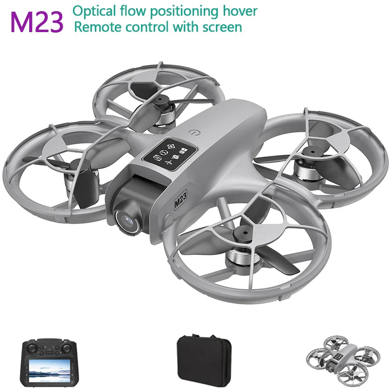 New M23 drone 4K dual lens with screen control 360 degree stunt surface flip/mobile screen real-time transmission
