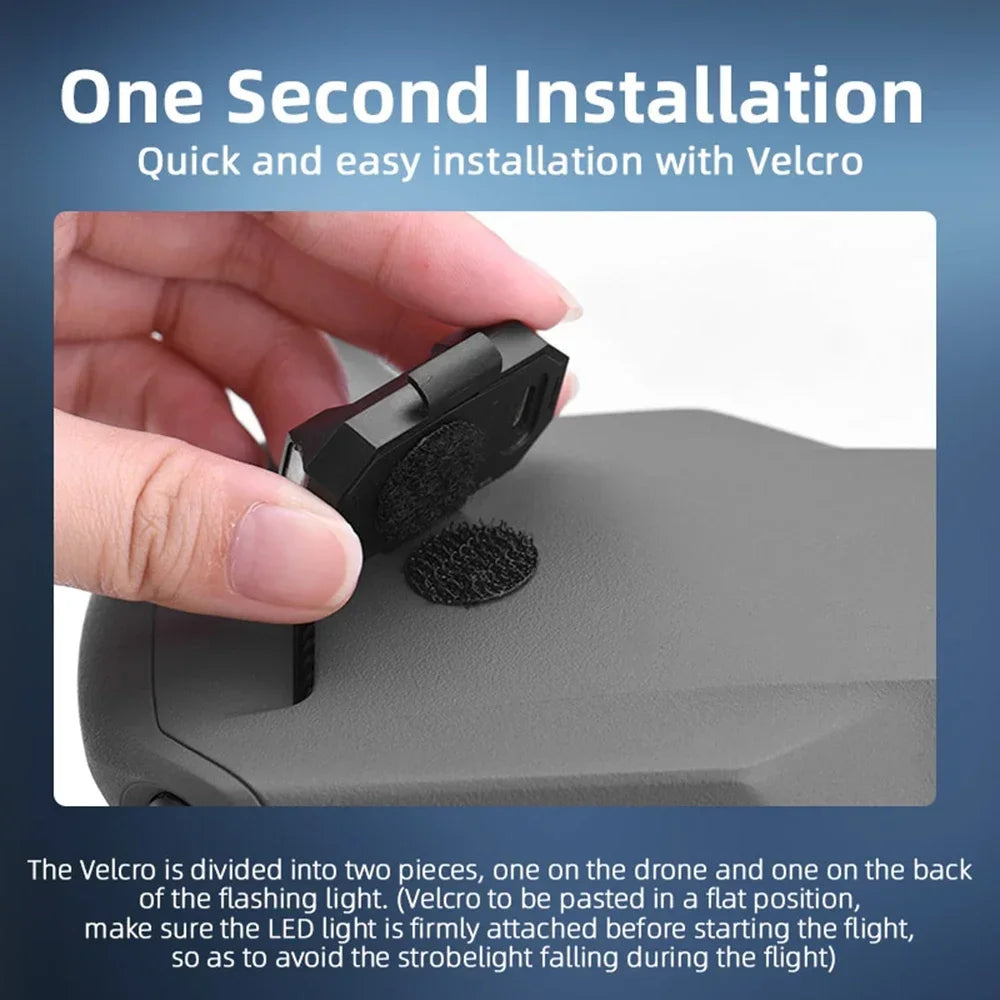 Mini Drone Strobe Light - 6-Color Anti-Collision LED for DJI NEO/Mini 4 Pro/Mavic 3