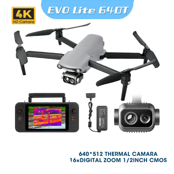 Autel Lite 640T Drone - 640x512 Thermal Camera 1/2" CMOS 48MP 16x Digital Zoom AI Target Recognition
