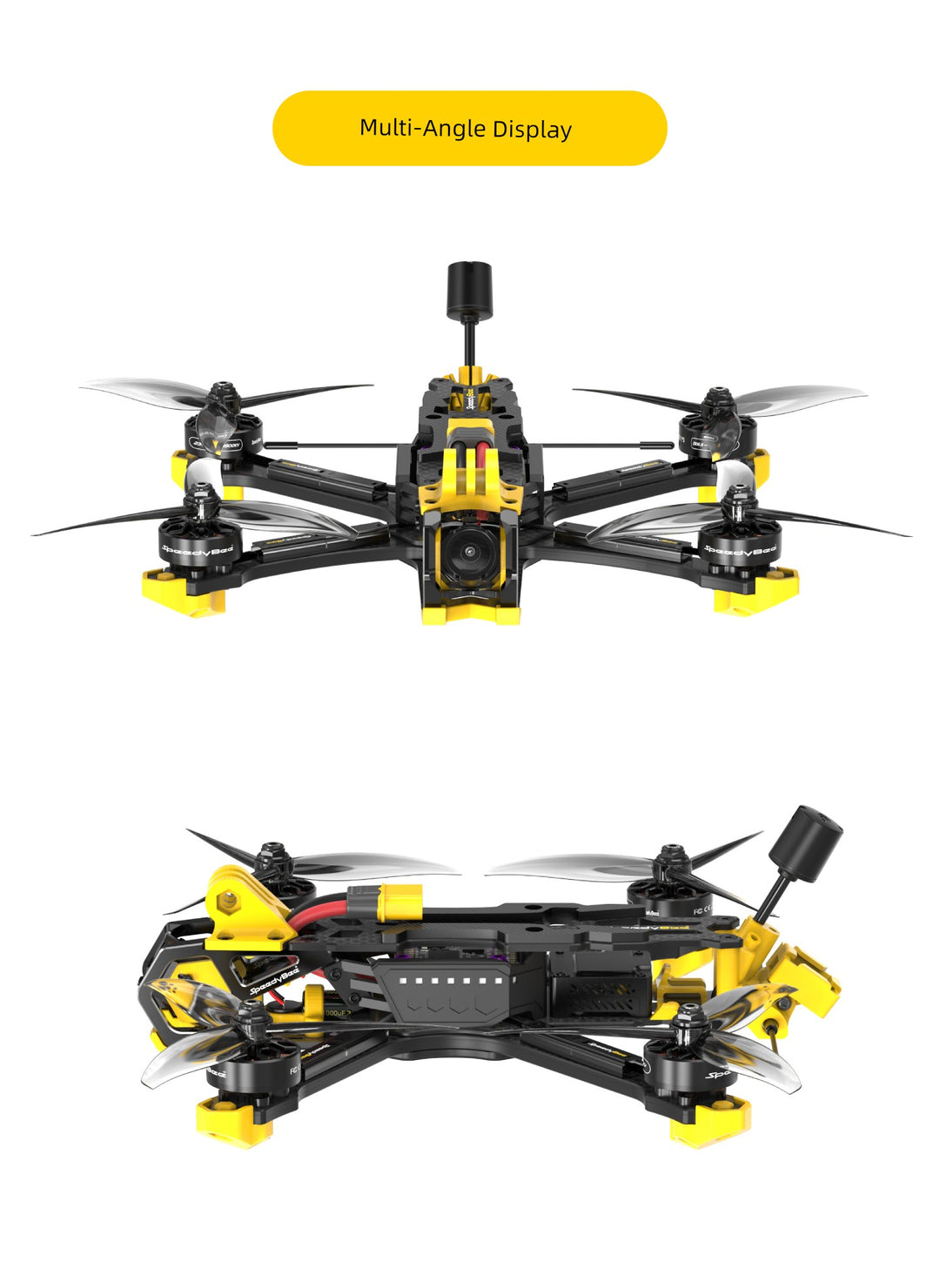 Speedybee Master5 V2 Crossing Machine DJI O3 Digital Unofficial Simulation Picture Transmission 5-Inch FPV Flower Fly