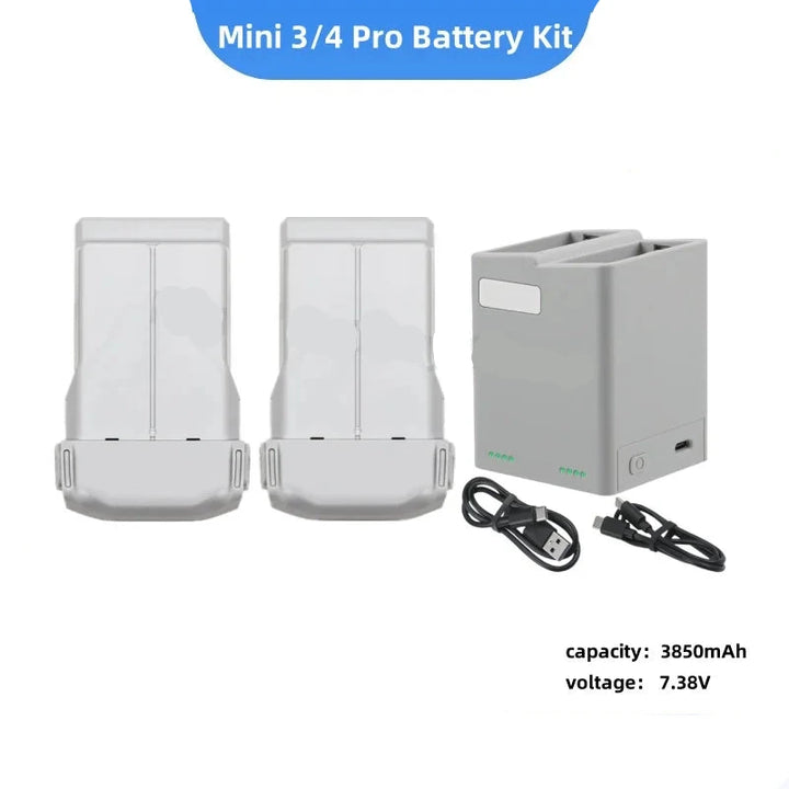 DJI Mini 3/4 Pro Long-Range Battery 3850mAh 47-Min Flight Time