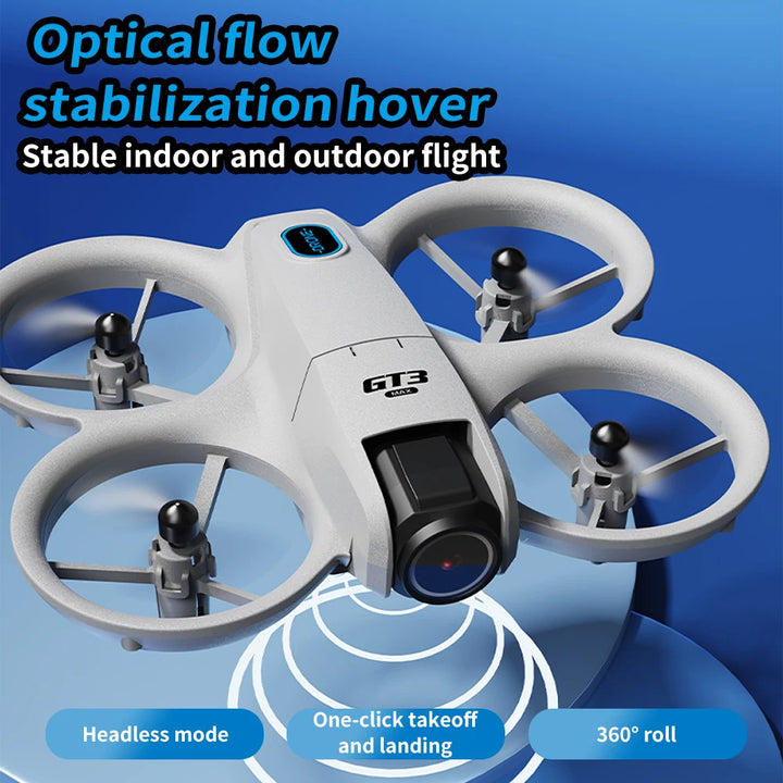 GT3 Drone 8K HD Dual Cameras 180° 5G WIFI GPS Brushless Motor FPV Obstacle Avoidance Foldable Quadcopter with Remote Control Toy