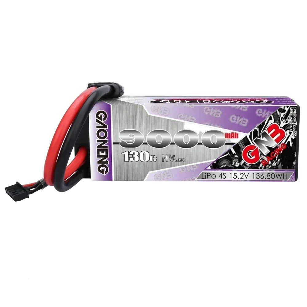 Gaoneng GNB 9000mAh 4S HV LiPo Battery — 15.2V, 130C/260C, Hardcase, XT60/XT90S/EC5/T-Plug/Traxxas/XT150