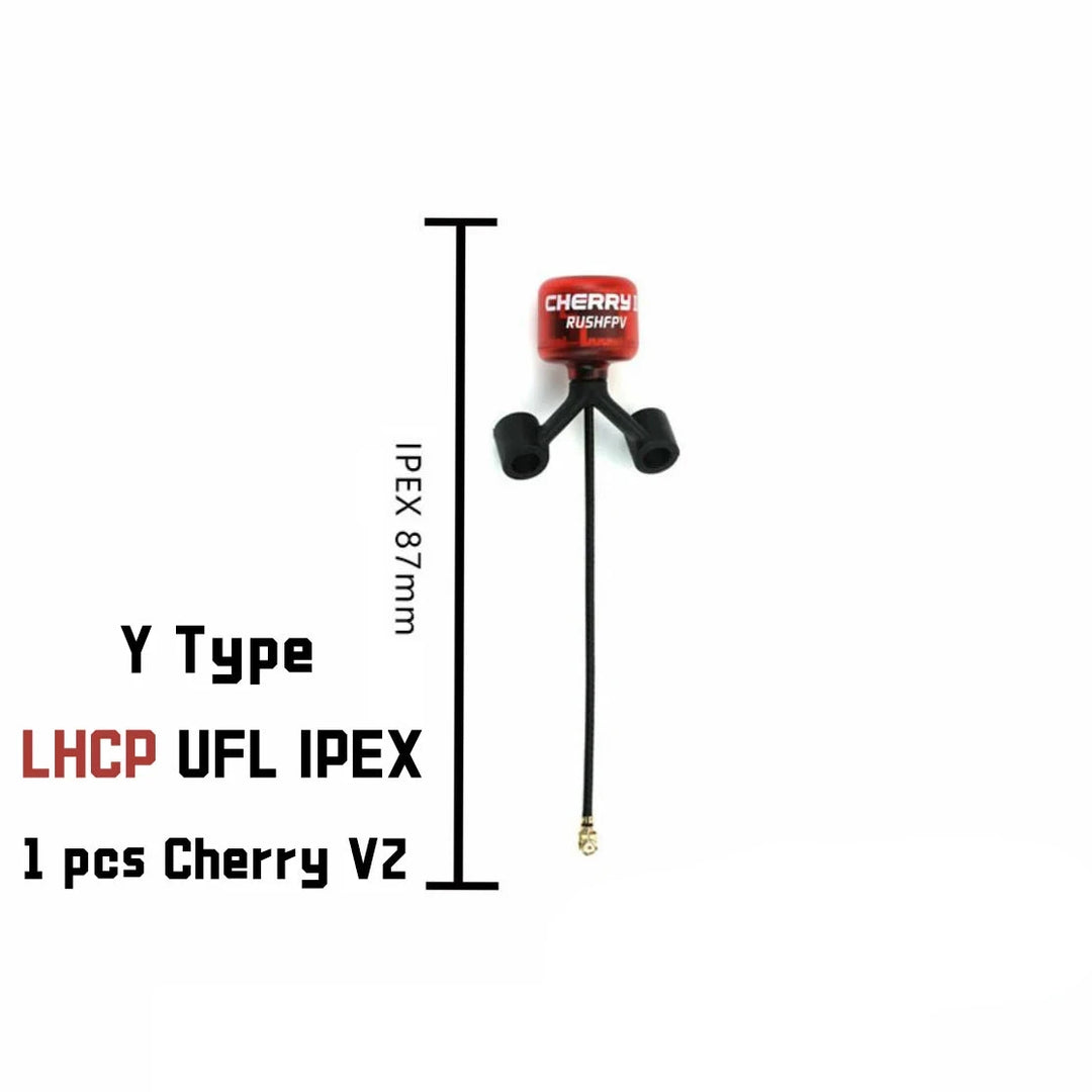 RUSHFPV Cherry 2 II 5.8G 1.8dBi FPV Antenna - SMA/MMCX/UFL LHCP/RHCP 230mm/150mm Long Range