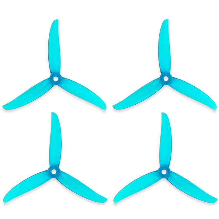 Gemfan 5136 5" 3-Blade FPV Propellers — Racing & Freestyle, Green / Neon Yellow / Black / Red / Blue, Bulk Pack