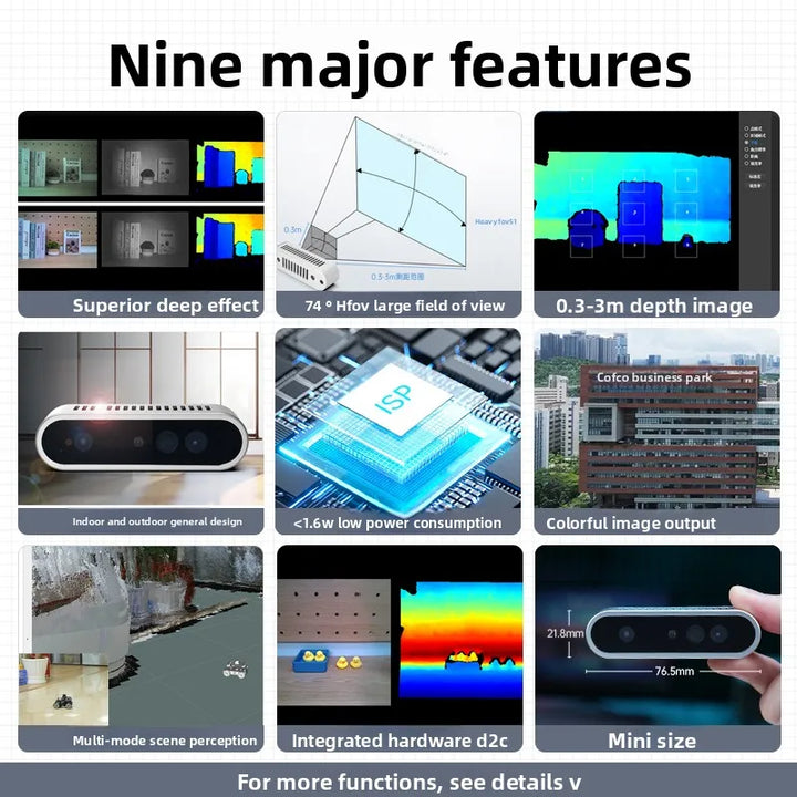 Aurora 930 Pro 3D Structured Light Depth Camera — ROS1/ROS2, Facial Recognition, Human Tracking, 3D Mapping, Robot & UAV