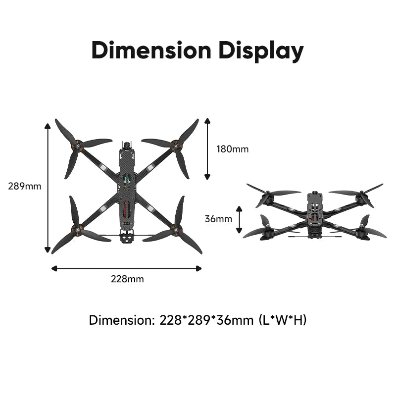 SL Airforce SL-X07M 7" Long-Range FPV Drone — 2807 Motors, 60A ESC, ELRS 915MHz, 5.8G 3W VTX, T300 Carbon Fiber