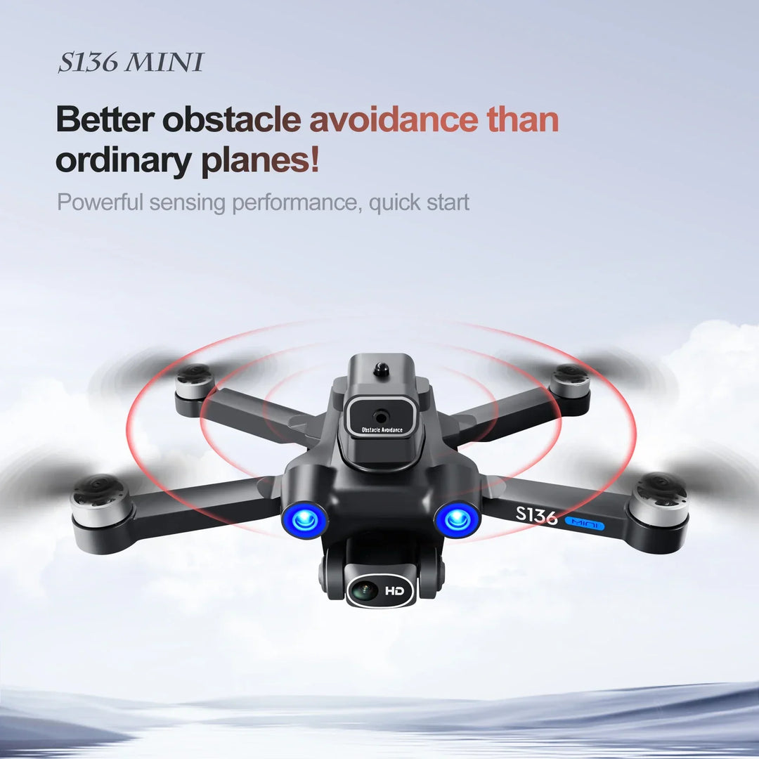 S136 GPS Rc Drone 4K HD Dual Camera Professional 5G Aerial Photography Obstacle Avoidance Brushless Automatic Return Helicopter