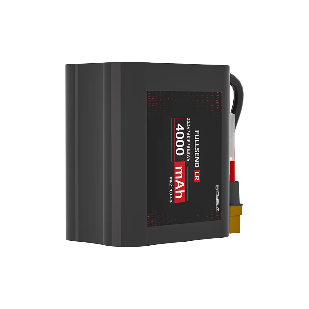 iFlight FULLSEND 6S 4000mAh 22.2V Li-Ion Battery — EVE INR21700-40P, XT60H, 12.5C, 88.8Wh, Long-Range FPV