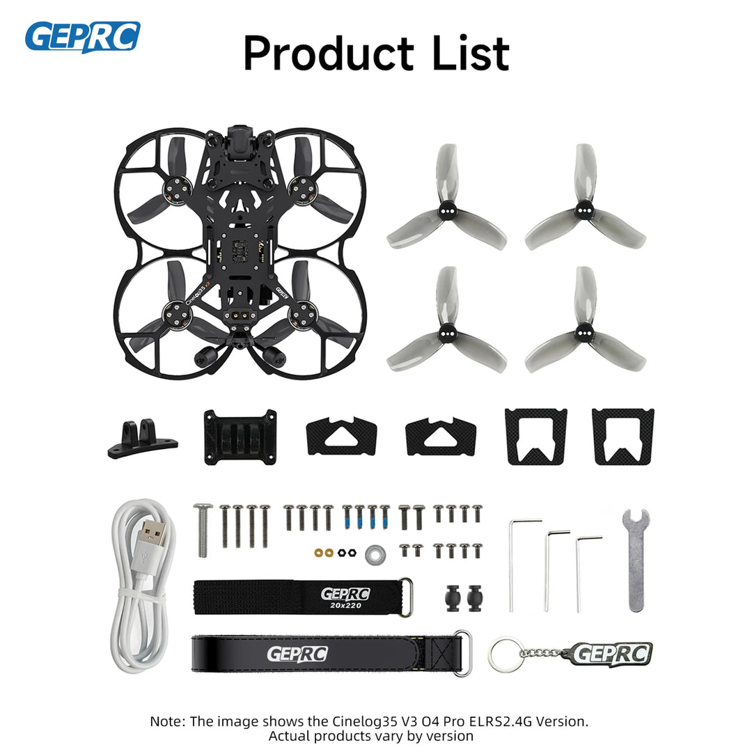 GEPRC CineLog35 V3 - DJI O4 Pro 3.5" FPV Drone (4K 120fps)