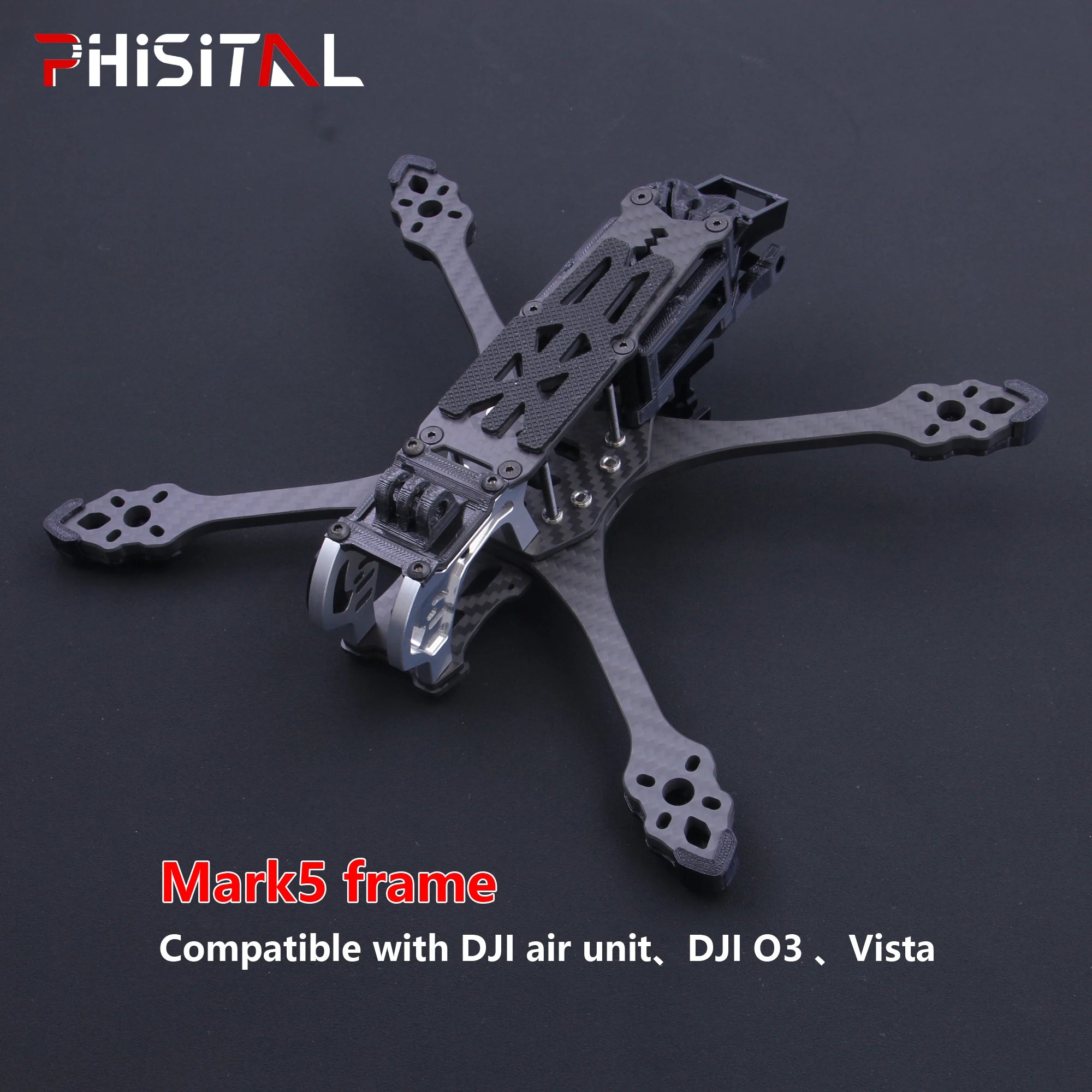 PhiSital Mark5 HD 225mm Carbon Fiber FPV Frame Kit 5inch for Digital O ...