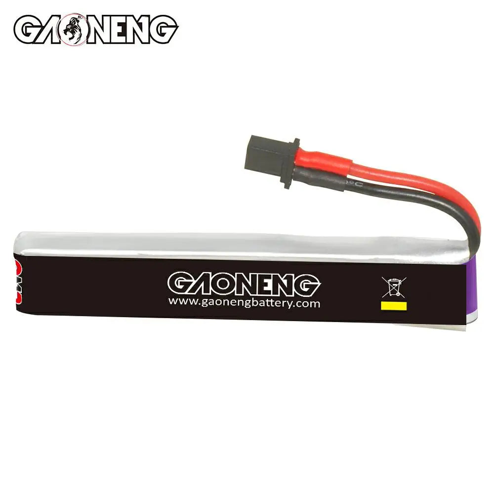 6PCS GAONENG 1S 380mAh 3.8V 60C GNB HV Lipo Battery A30 High Current Discharge Connector For FPV RC Tiny Whoop Drone DIY BT2.0