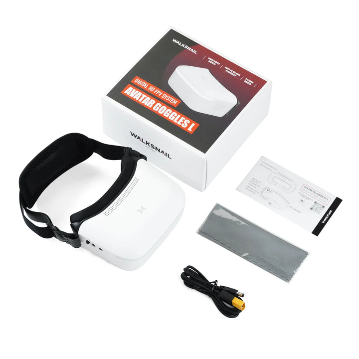 CADDX FPV Goggles L Walksnail Avatar HD - 1920x1080 4.5" LCD 4km Distance Head Tracking