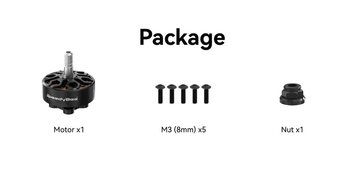 SpeedyBee 2306.5/2006 Motor 1800/1950KV 6S Bee35 3.5 inch/Master 5 V2 FPV Racing Long Range Freestyle Drone Quadcopter