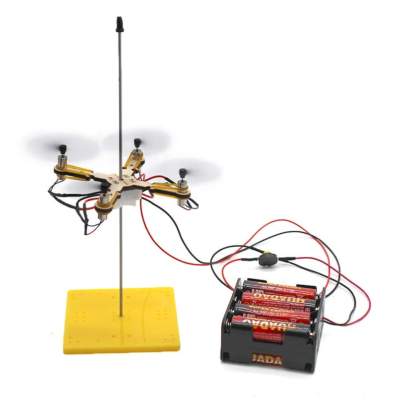 DIY drone model helicopter science teaching aids toys physics exploration games children learn to assemble puzzle toys