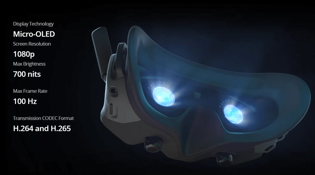dji goggles v2 resolution DJI Goggles 2 290g Dual 1080p Micro-OLED Screens 1080p/100fps Transmission 30 ms Latency Wi-Fi Wireless DLNA Protocol In Stock