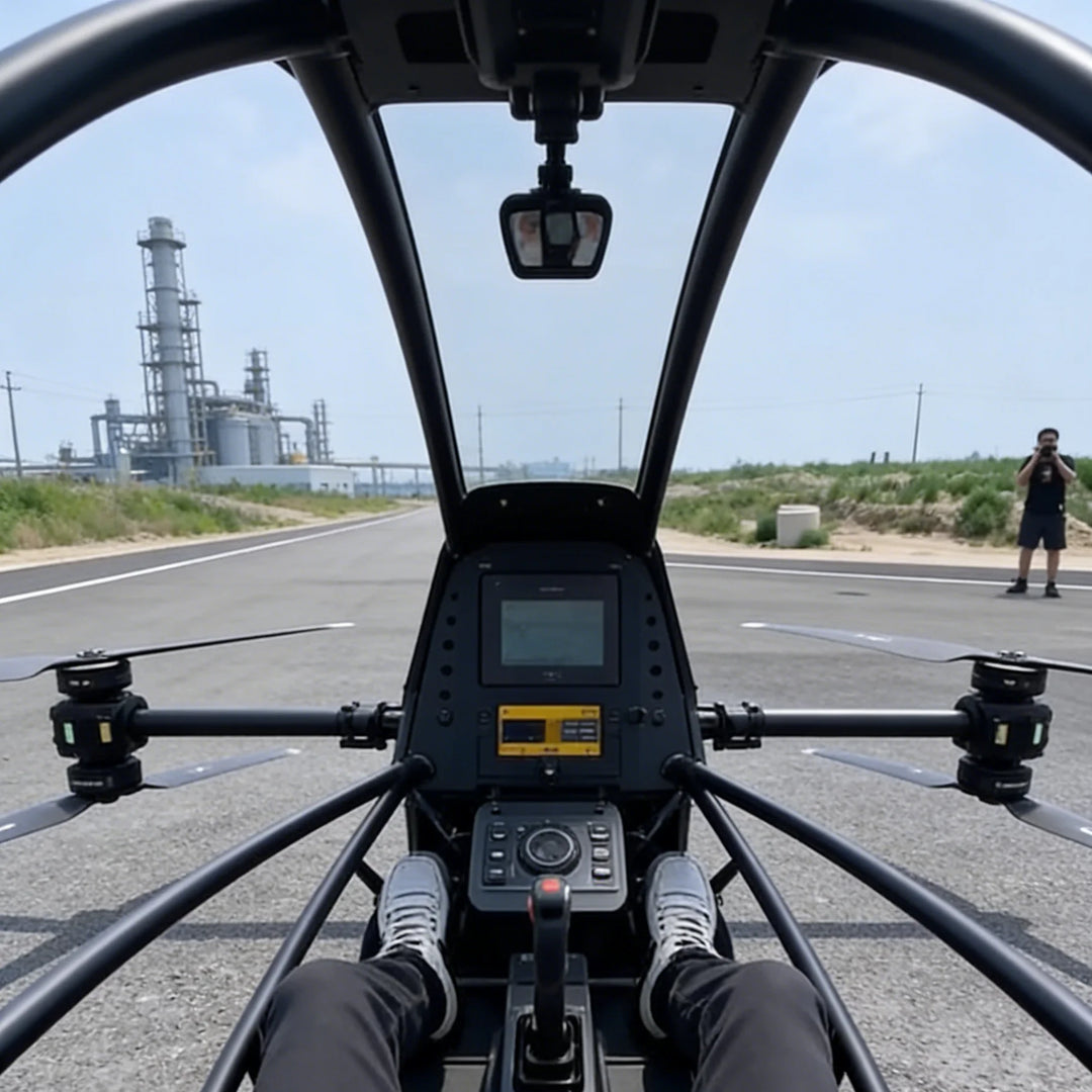 SHUIMAN JINSHAN CY-KT01 eVTOL Manned Aircraft — Single-Seat, 30-Min Flight, 120kg Payload, 23kW, Aviation Aluminum & Carbon Fiber
